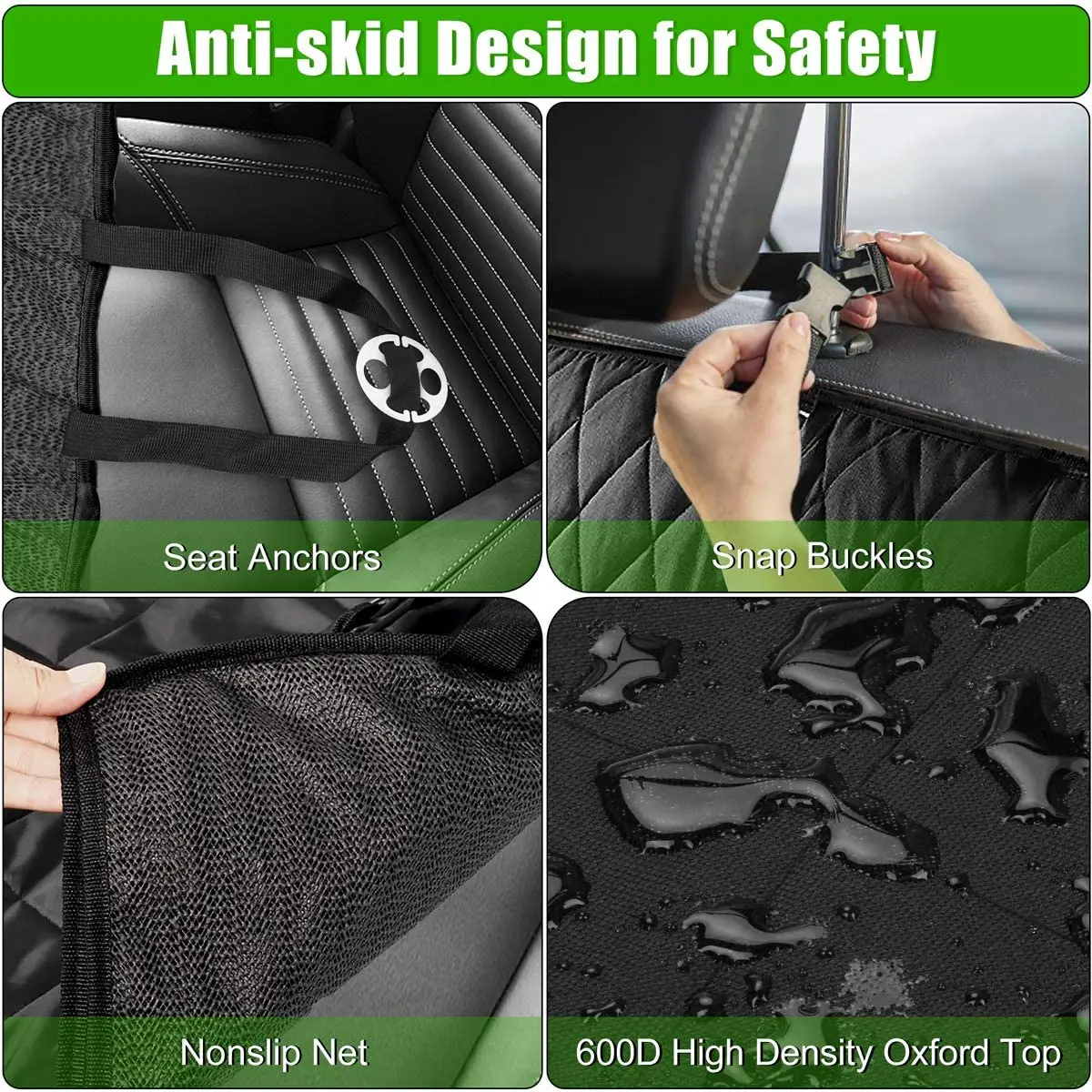 Dog Car Seat Cover Waterproof Pet Travel Dog Carrier Hammock Car Rear Back Seat Protector Mat Safety Carrier For Dogs Safety