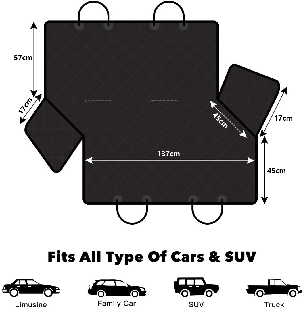 Dog Car Seat Cover Waterproof Pet Travel Dog Carrier Hammock Car Rear Back Seat Protector Mat Safety Carrier For Dogs Safety