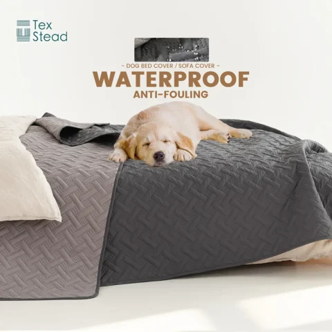 Brick Pattern Anti-Hair Pet Mat,Reversible Waterproof Dog Cushion,Washable Non-Slip Sofa Cover,Soft PU Foam Bed for Cats Dogs