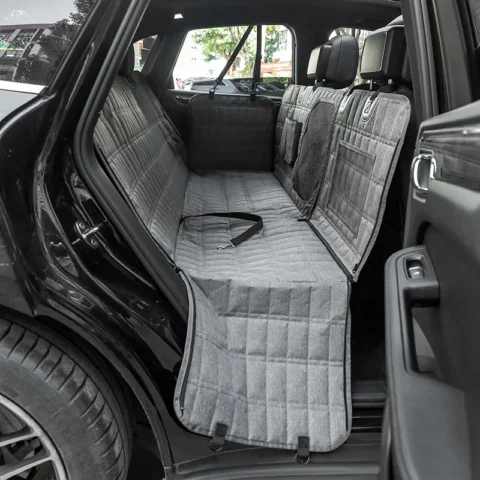 Dog Car Seat Cover Waterproof Pet Dog Carriers Travel Mat Hammock For Small Medium Large Dogs Car Rear Back Seat Safety Pad