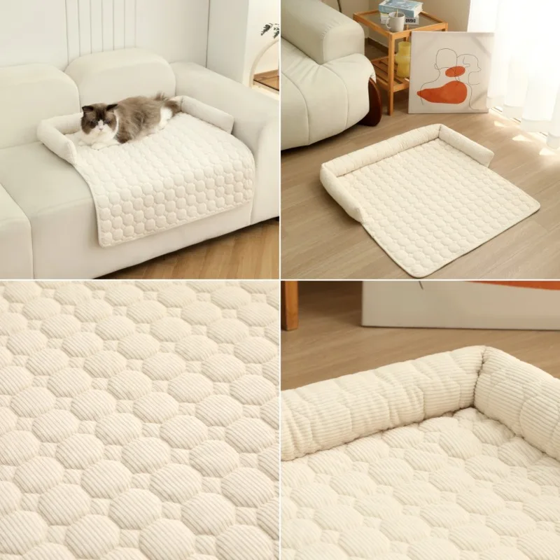 1 Pcs 75x75cm Non-Slip Dog Bed Cover and Pet Blanket Sofa Pet Bed Mat Car Mattress Protectors Furniture Couch Covers Supplies