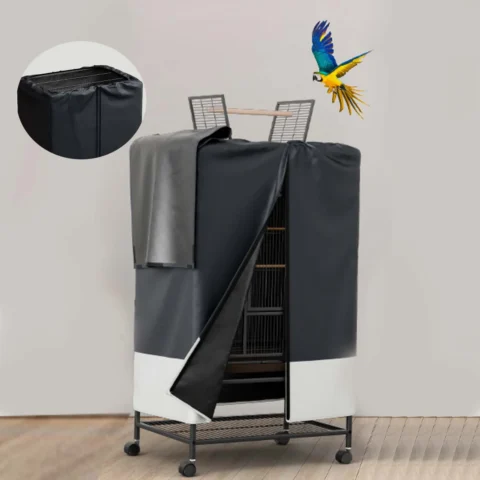Indoor and Outdoor Bird Cage Cover to Small Animal Privacy Comfort with Removable Top Panel Durable Breathable Waterproof Cov