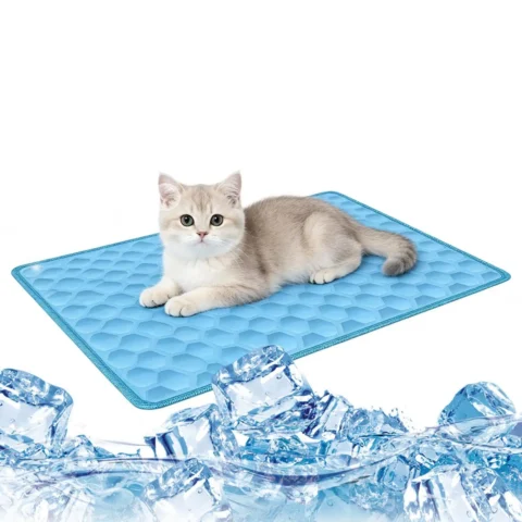The Ultimate Cooling Pet Mat Breathable Washable Summer Pad Dog Cat Self Cool Blanket for Kennel Crate and Bed Sleeping Ice S