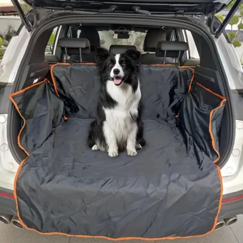Waterproof Car Seat Cover Pet Travel Car Trunk Mat 600D Oxford Cloth Dog Dog Carrier SUV Cargo Liner for Dogs Thickened Versi