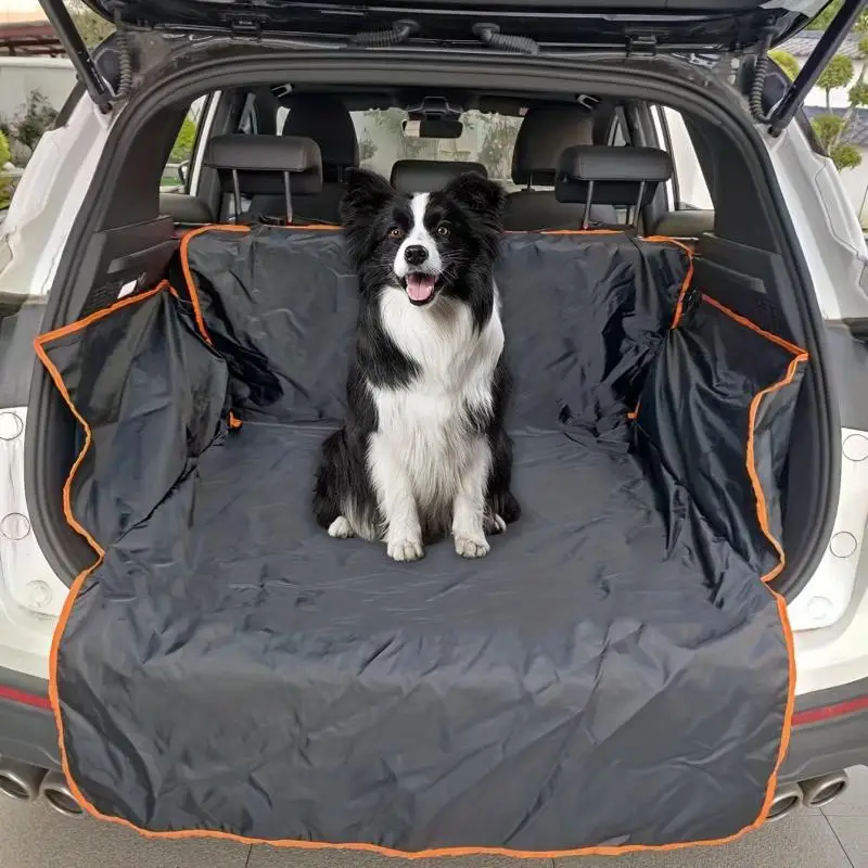 Waterproof Car Seat Cover Pet Travel Car Trunk Mat 600D Oxford Cloth Dog Dog Carrier SUV Cargo Liner for Dogs Thickened Versi