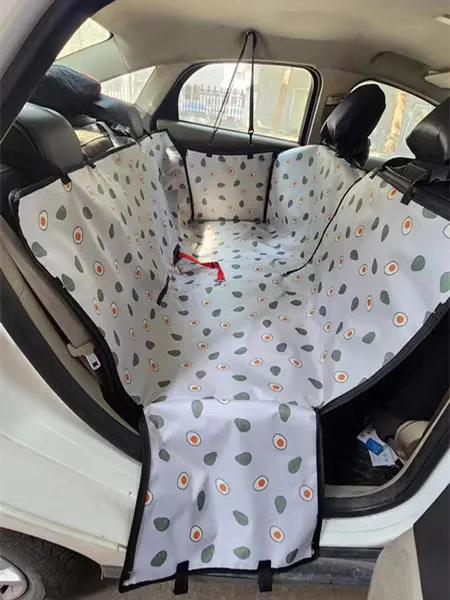 Dog Car Seat Cover Waterproof Pet Dog Carriers Travel Mat Hammock For Small Medium Large Dogs Car Rear Back Seat Safety Pad - Image 12