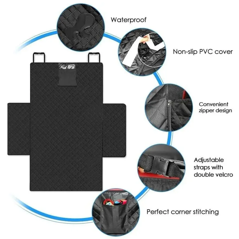Dog Carrier Wear-resistant Dog Car Seat Cover For SUV Waterproof Portable Durable Liner Cover Protects Vehicle Easy To Instal