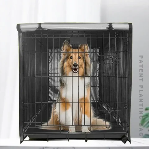 Waterproof Dog Cage Cover Thickened Warm Oxford Cloth Pet Kennel Cover Durable Machine Washable Wire Crate Sun Covers Wire Ca