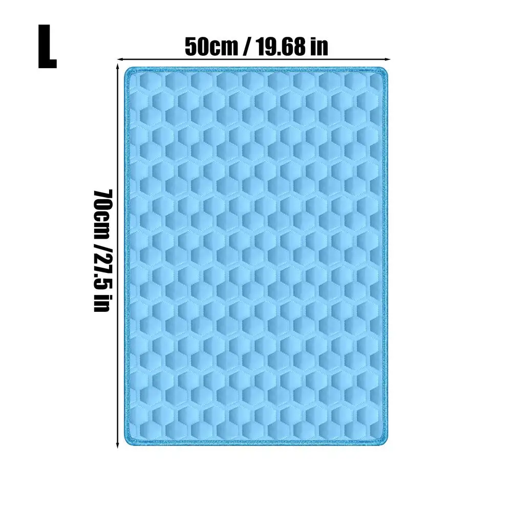 The Ultimate Cooling Pet Mat Breathable Washable Summer Pad Dog Cat Self Cool Blanket for Kennel Crate and Bed Sleeping Ice Silk - Image 10