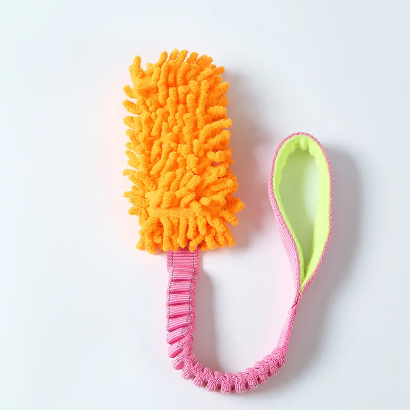 G37 Durable Dog Toys for Aggressive Chewers Soft Plush Pulling Rope Chew Toy with Sturdy Handle, Interactive Teeth Cleaning Toy - Image 9