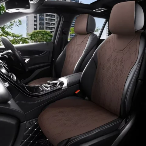 Luxury Suede Car Seat Covers Universal Car Seat Covers Full Set Cars Seats Accessories Car Seat Protector Cover Seats Cushion