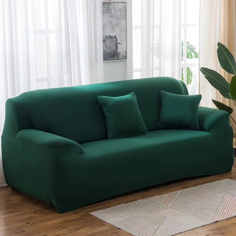 Solid Color Elastic Sofa Covers for Living Room Spandex Sectional Corner Sofa Slipcovers Couch Chair Cover 1/2/3/4 Seater - Image 20
