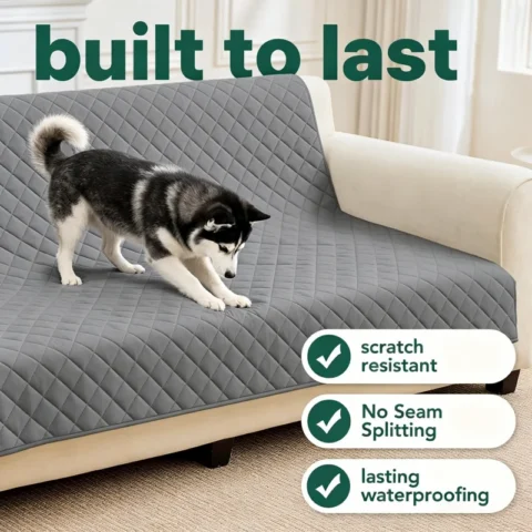 Waterproof Dog Bed Covers, Pee Proof Pet Blanket, Washable Furniture Protector for Bed, Couch and Sofa