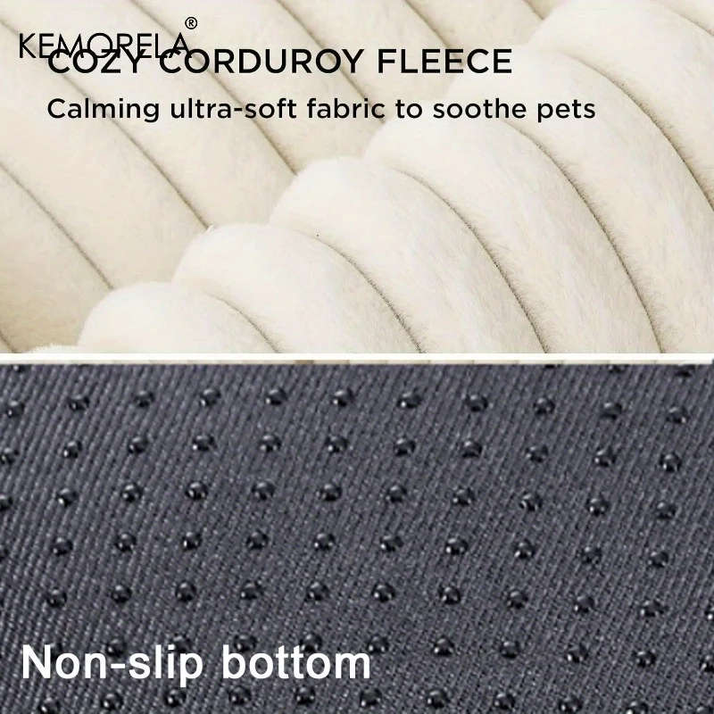 Orthopedic Plush Dog Bed Mattress High Resilience Support All Seasons Fluffy Pet Bed for Medium to Large Dogs Bedroom Friendl