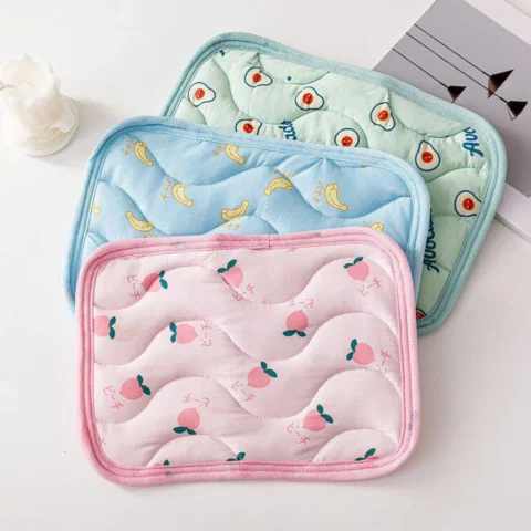 Washable Pet Cooling Mat Ice Silk Bed for Cats & Dogs Portable Cooling Blanket For Home Kennel Car Camping Travel, Summer Rel