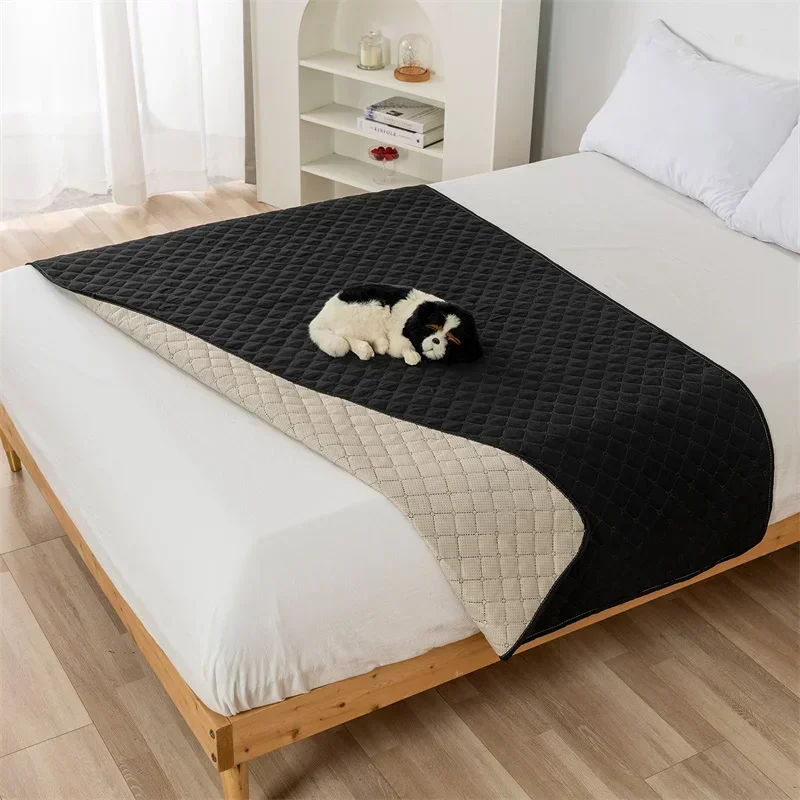 Water Repellent Pets Blanket Bed Mattress Bedspread Cover Cat Solid Color King Size Double Pads Home Dog Mattress Dust Protector - Image 9