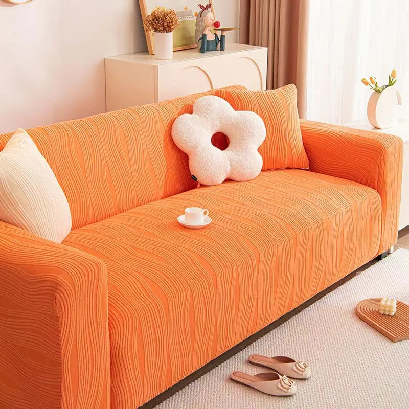 90-360cm Full Package Universal Elastic Sofa Slipcover Solid Color Anti Cat Scratch Durable 2/3/4/5 Seater Sofa Cover All Season - Image 8