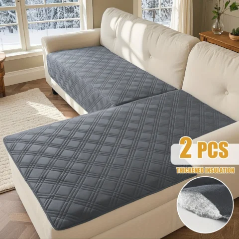 2pcs Set Geometric Sofa Covers for Living Room Water Repellent Protector Non-Slip Mat Blanket L-Shape Couch Cover 90*160&90*2