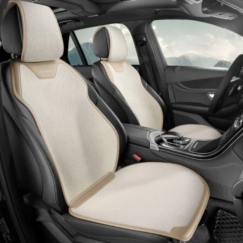 Breathable Linen 5 Seater Car Seat Covers Full Set Non-slip Universal Car Seat Cushion Seats Accessories Car Seat Protector P