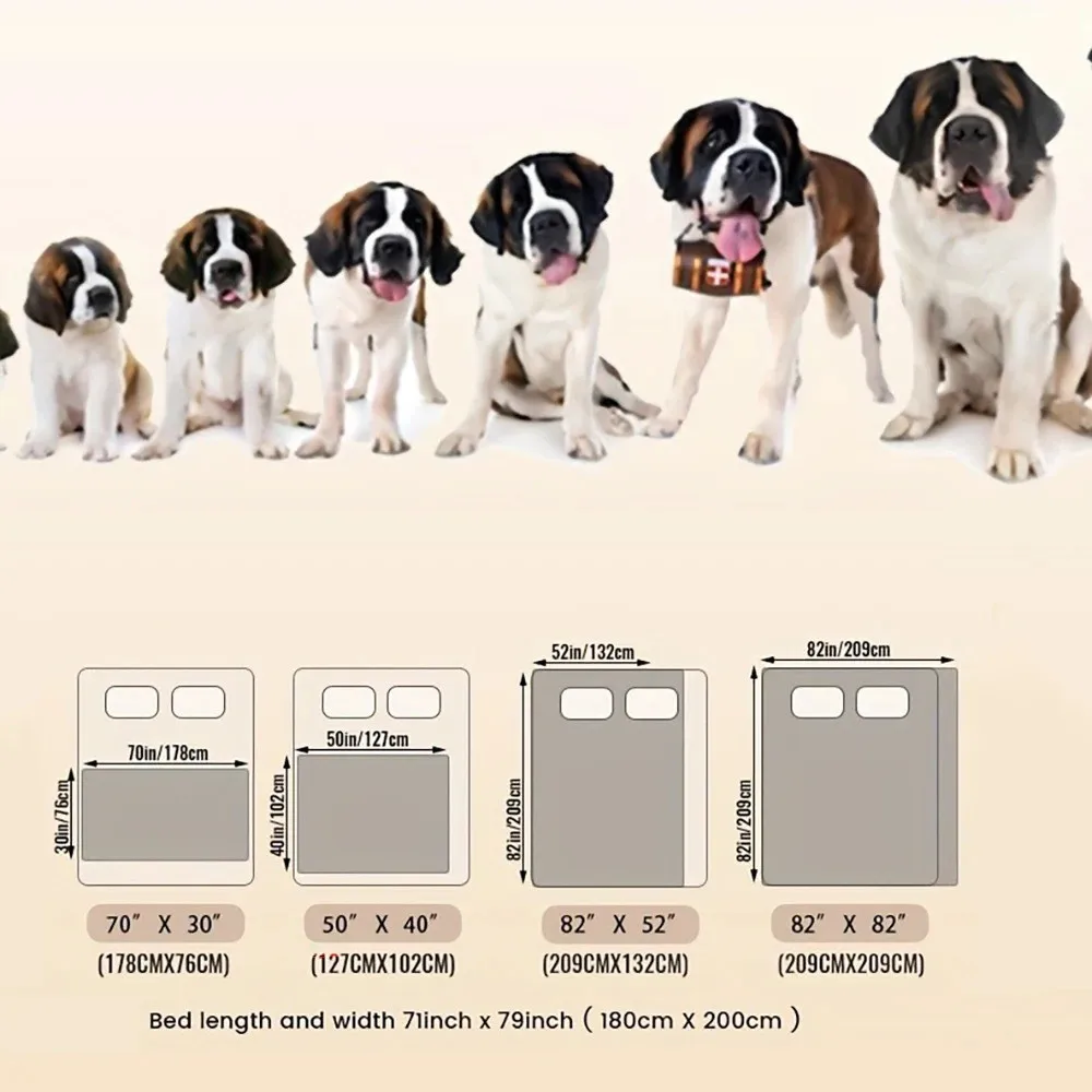 Double-Sided Waterproof Dog Bed Cover Pet Blanket Sofa Couch Furniture Protector Soft Comfortable Cotton Pad for Dogs