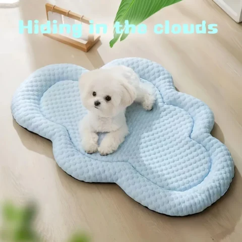 Cooling Mat Dog Accesories Summer Kennel Sofa Baby Bed Pet Beds for Small Dogs Products Cushion Accessories So Pets House Ind