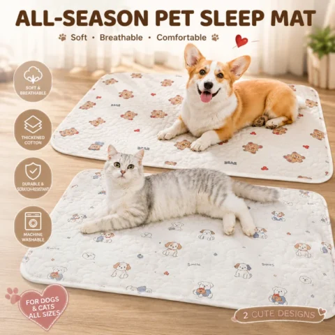 Summer Mat Pet Cooling Ice Blanket Mat Moisture Proof Dog Floor Sofa Cushion Skin Friendly Cat Sleep Breathable Pet Bed Cover