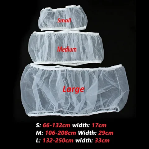 Nylon Mesh Bird Cage Cover Shell Skirt Net Easy Cleaning Seed Catcher Guard Bird Cage Accessories Airy Mesh Parrot Bird Cage 