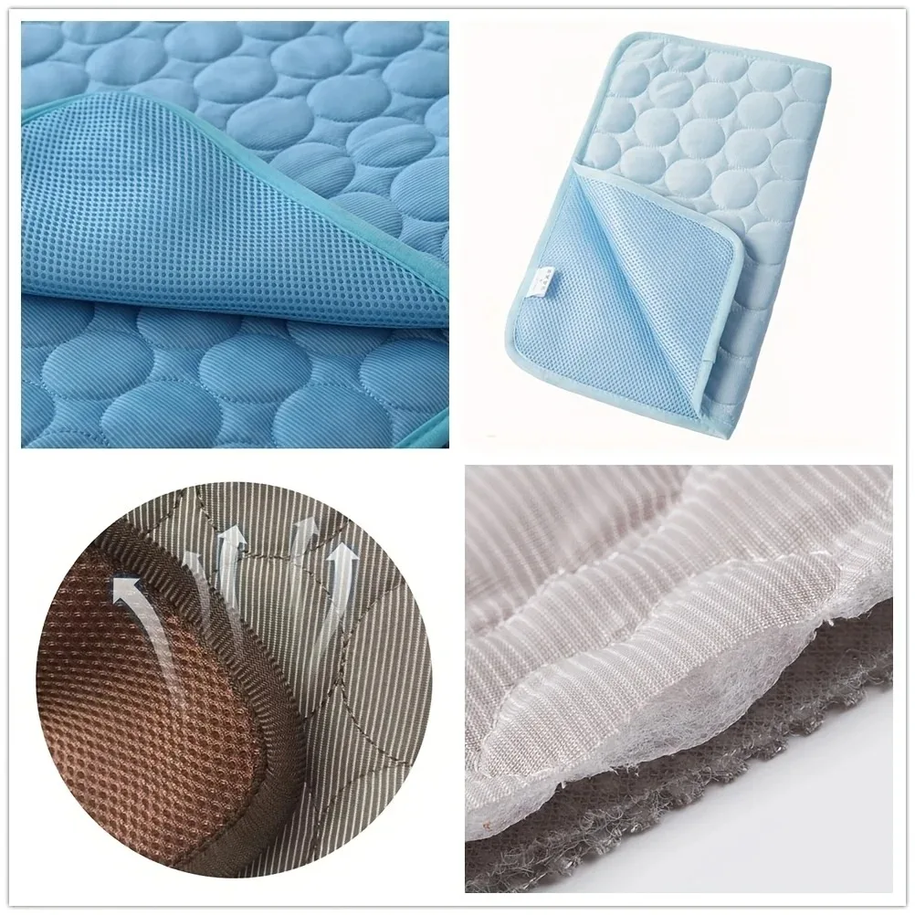 Dog Cooling Mat Summer Pet Cold Bed Extra Large For Small Big Dogs Pet Accessories Cat Durable Blanket Sofa Cat Ice Pad Blank