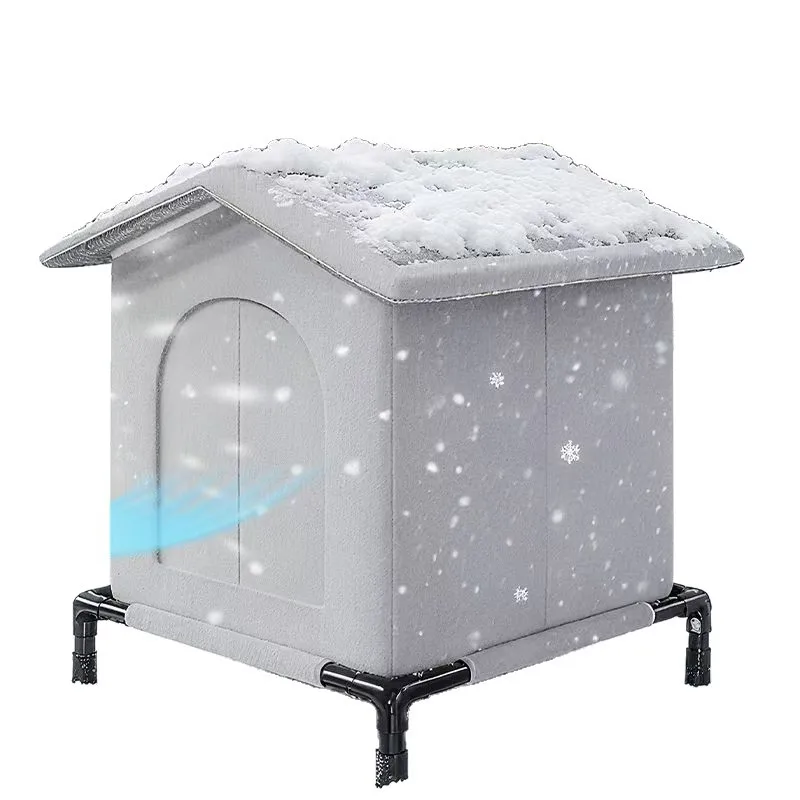 Waterproof Stray Cat House with Mat Foldable Summer Cool Shelter Pet Cave Nest Outdoor Sleeping Bed for Small Dogs And Puppies - Image 7