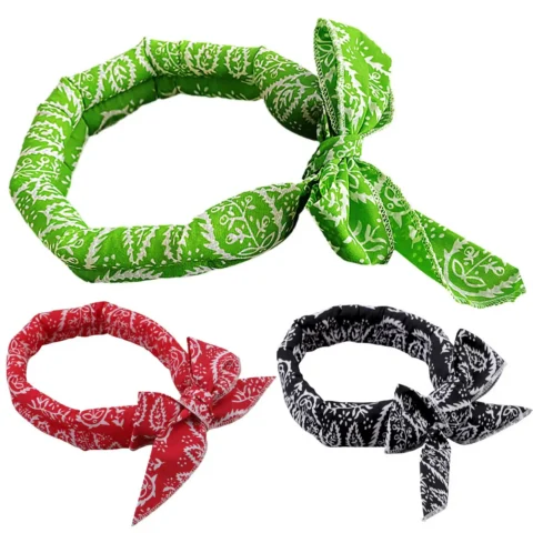 Dog Cooling Bandanas Reusable Ice Collar Wrap for Pet Quick Dry Neck Towel Summer Heat Relief Accessories for Small Large Dog