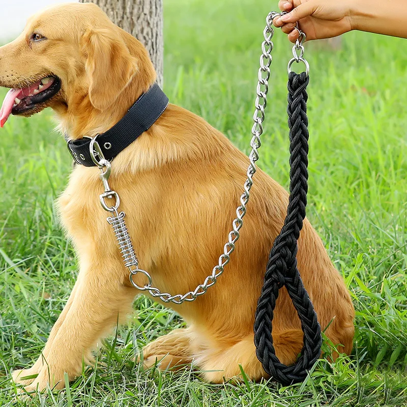 Explosion-Proof Eight Strand Traction Rope Woven Dog Chain Nylon Dog Strap Suitable For Medium And Large Dog Traction Rope Pe