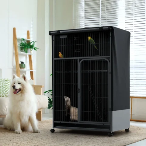Bird Cage Cover Out Birdcage Cover Durable Breathable Washable Material for Night Heavy Duty Waterproof Pet Parrot Ferret Cov
