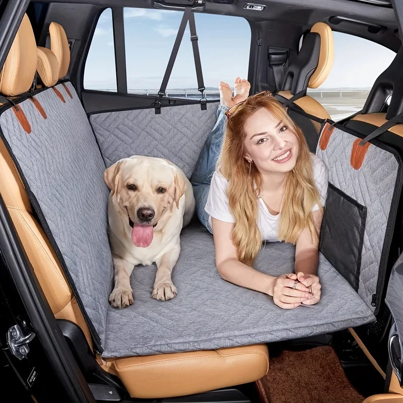 2026 Hot Dog Seat Cover Car Pet Seat Cover Waterproof Pet Seat Cover Hammock Scratch-Proof Non-Slip Durable Soft Pet Backseat