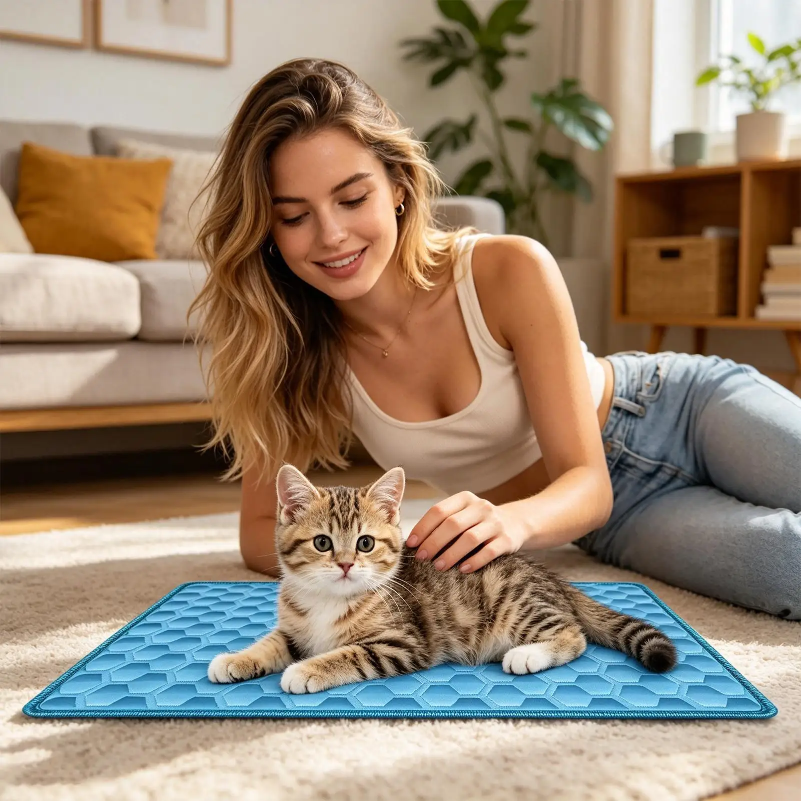 The Ultimate Cooling Pet Mat Breathable Washable Summer Pad Dog Cat Self Cool Blanket for Kennel Crate and Bed Sleeping Ice S