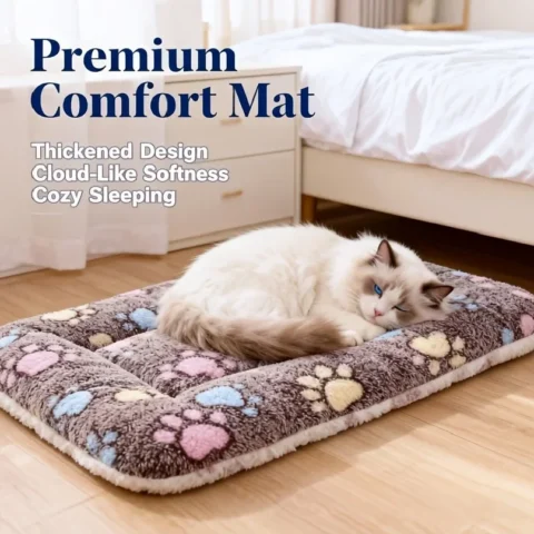 KEMORELA Thick And Soft Pet Mat All Season Dog And Cat Bed Mat Ideal For Small To Medium Dogs Soft And Cushy Pet Supplies