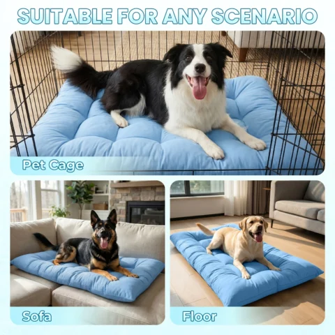 Summer New Extra Large Cooling Pad Pet Dog Bed Sofa Ultra Soft 8 Grids Plush for Cats And Dogs