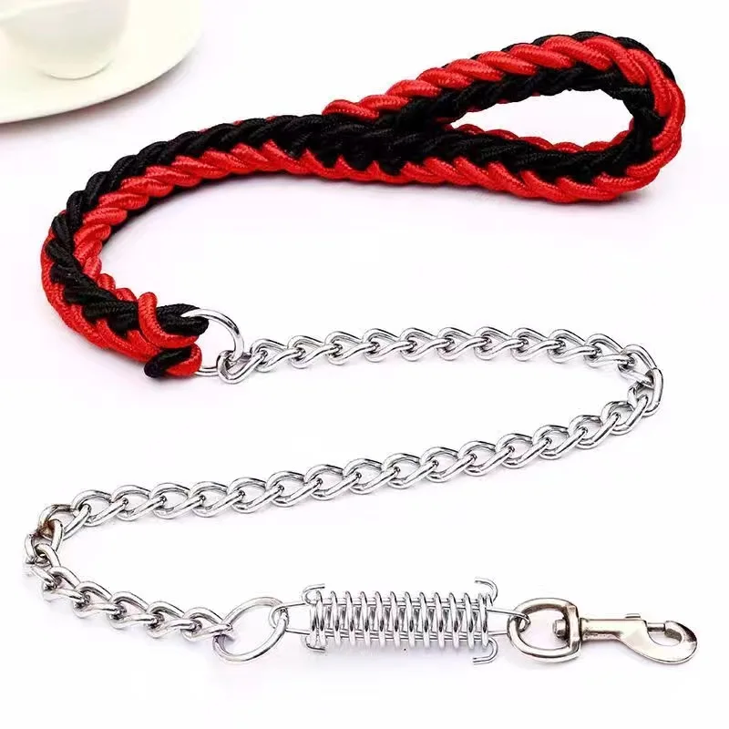 Explosion-Proof Eight Strand Traction Rope Woven Dog Chain Nylon Dog Strap Suitable For Medium And Large Dog Traction Rope Pe