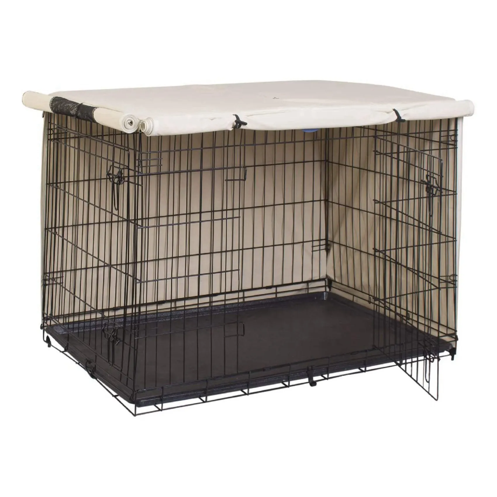 2X Dog Crate Cover Oxford Cloth Pet Kennel Cover Universal Fit For 36 Inches Wire Dog Crate-ABYA