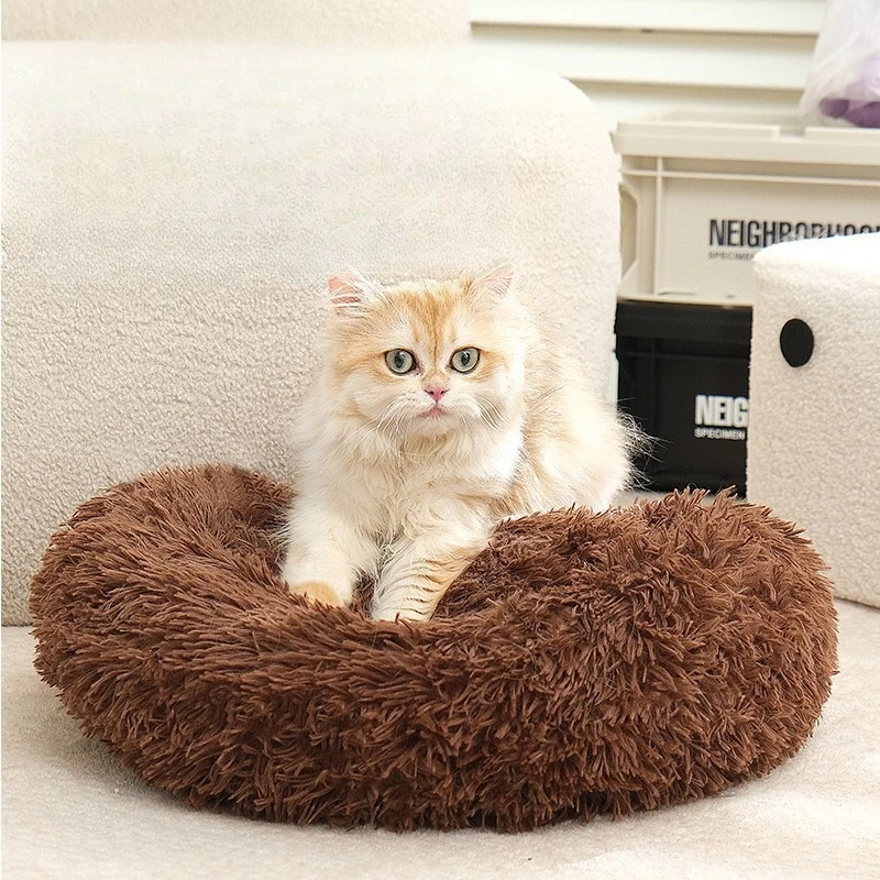 Long Haired Pet Nest Winter Warm Nest All Season Universal Pet Mattress Round Home Pet Supplies Household Goods