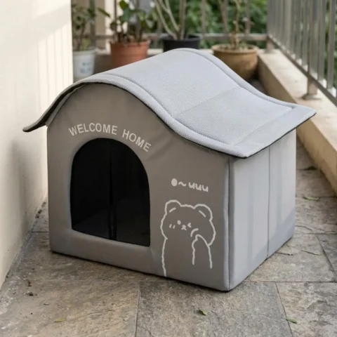 Ice Pack Dog House Dog Supplies Heat Relief Summer Cooling Dog Cage Air Conditioned Pet Nest for Outdoor Puppy Cats