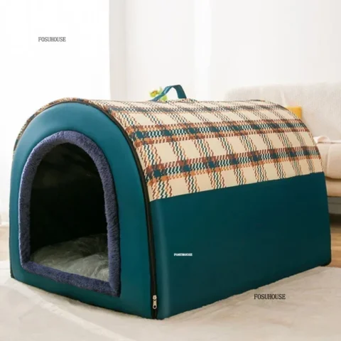 Four Seasons Universal Dog Kennel Removable Washable Dog House Winter Warm Dogs Bed House Type Pet Supplies Large Dogs Houses