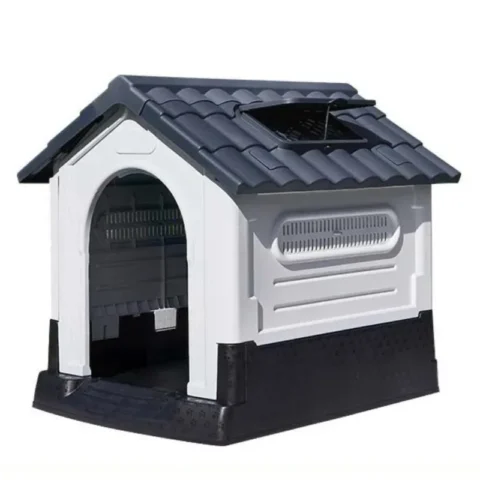 Plastic Outdoor Kennel Cage Weatherproof Pet Shelter Luxury Big Dog House Large House Pet Dog Home dog house
