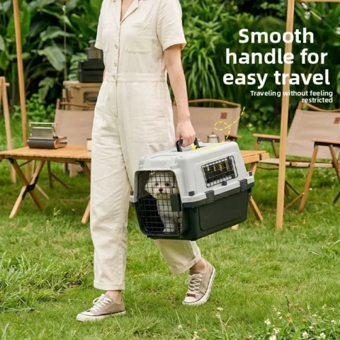 Large Space Dogs Crates Airline Loads 8KG Breathable Handheld Travel Bag for Cats And Dogs - Outdoor Cage Luggage Dogs Basket