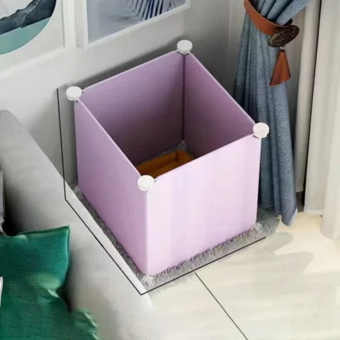 Small and Medium-Sized Animal Enclosure, Dog Fence, Indoor Isolation Net with Toilet, Freely Combinable Home Isolation Cat Ca
