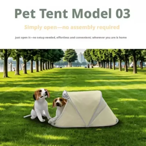 Collapsible Pet Tent Ventilated Mesh Cat Puppy House Indoor Outdoor Picnic Camping Grass Travel Shelter Portable Pet Crate Ke