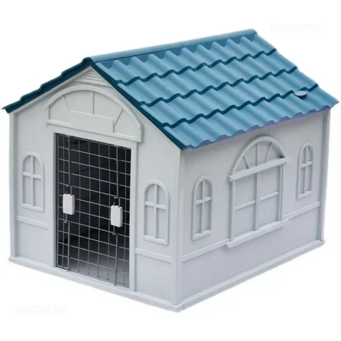 Balcony Luxury Dogs Kennels Rainproof Plastic Large Indoor Outdoor Dog Houses Four Seasons Universal Closed Puppy Cage Suppli