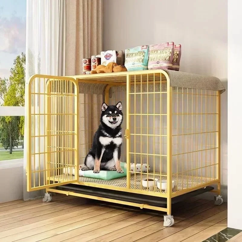 with Large Dog Toilet Pet Cage Dogs Border Collie Small Indoor Dogs House Labrador Dog Cage Medium Golden Dog Cage