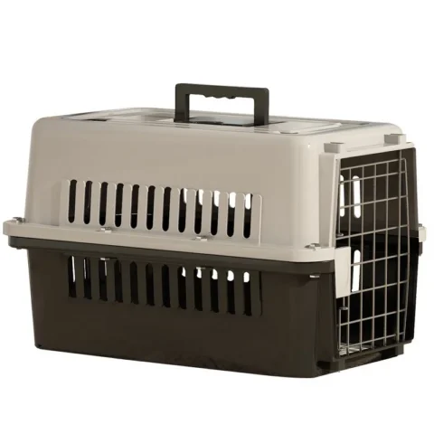 Plastic Airline  Approved Dog Transport Box Pet Cages Bag Cat air Box Carrier and Travel Crates Kennel Size 48*32*30cm