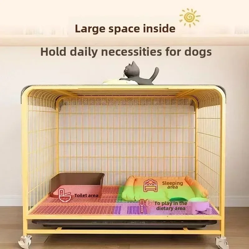 with Large Dog Toilet Pet Cage Dogs Border Collie Small Indoor Dogs House Labrador Dog Cage Medium Golden Dog Cage