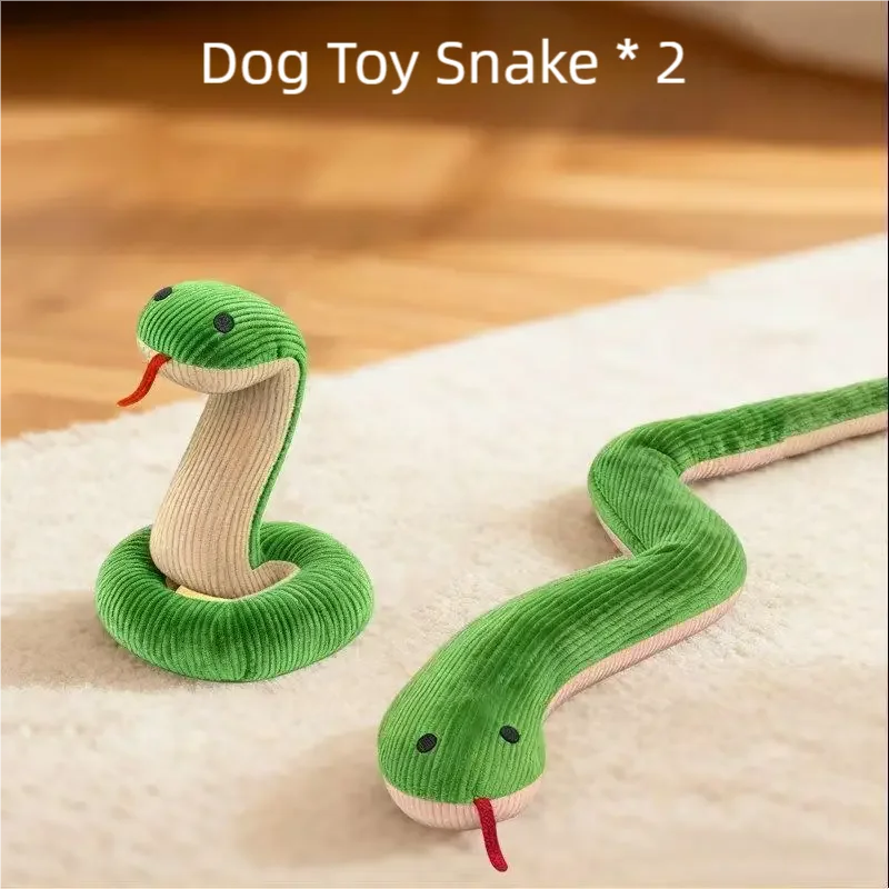 Interactive Snake-Shape Chew Toy for Kittens And Puppies Bite-Resistant Plush Sound Pet Teething Toy for Small Animals - Image 8
